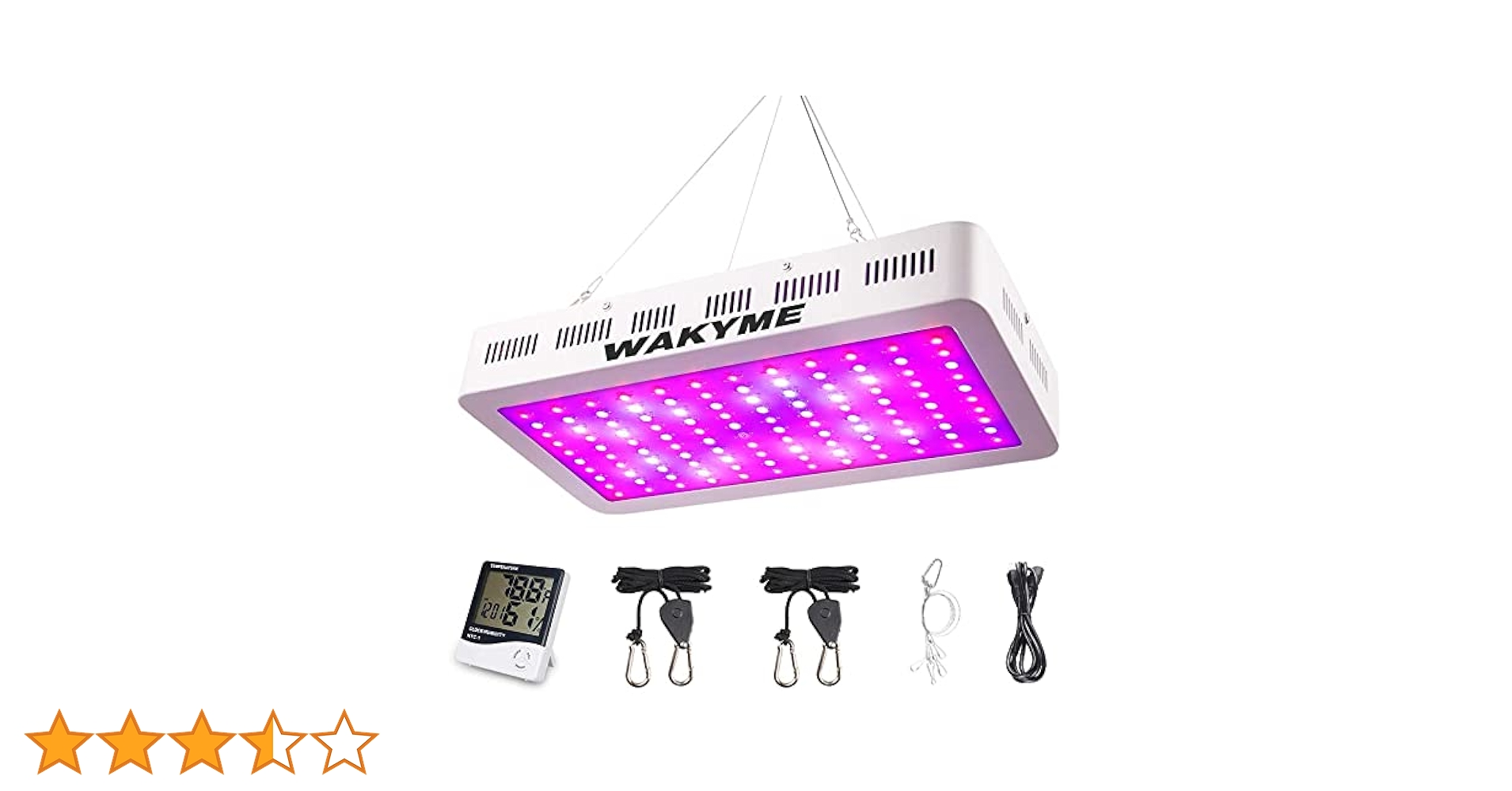 Amazon | 植物ライト WAKYME 1200W LED植物育成ライト 3つの照明